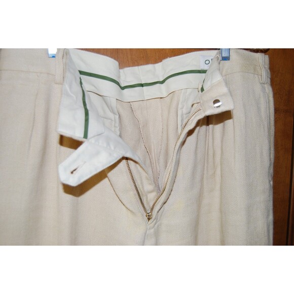 Vintage Orvis Mens Trouser 100% Hemp 40x30 with cuff - Picture 5 of 10
